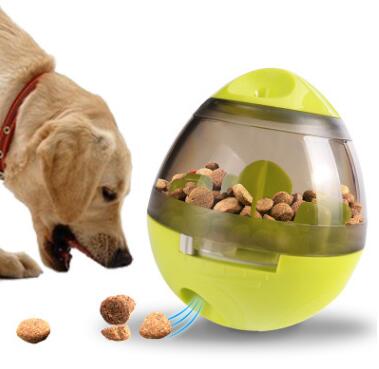 Wobbling Treat Ball for Dogs – Interactive Food Dispensing Toy