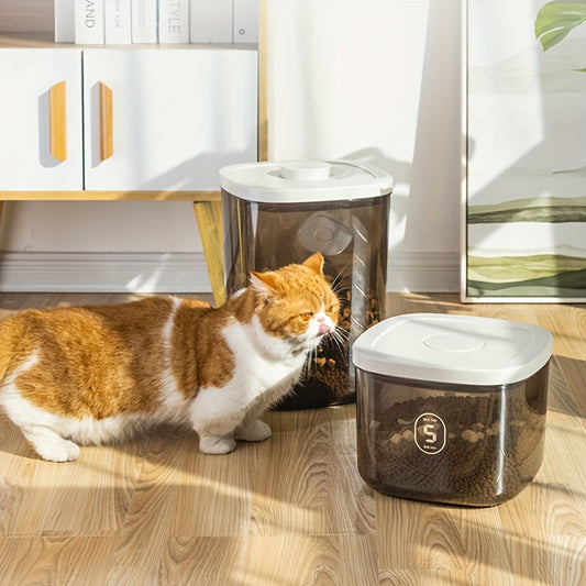 Clear Pet Food Storage Container with Lid